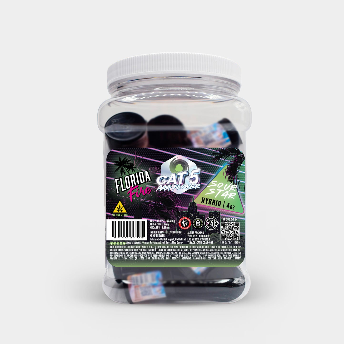 Florida Fire Flower Cat 5 4oz (Single)