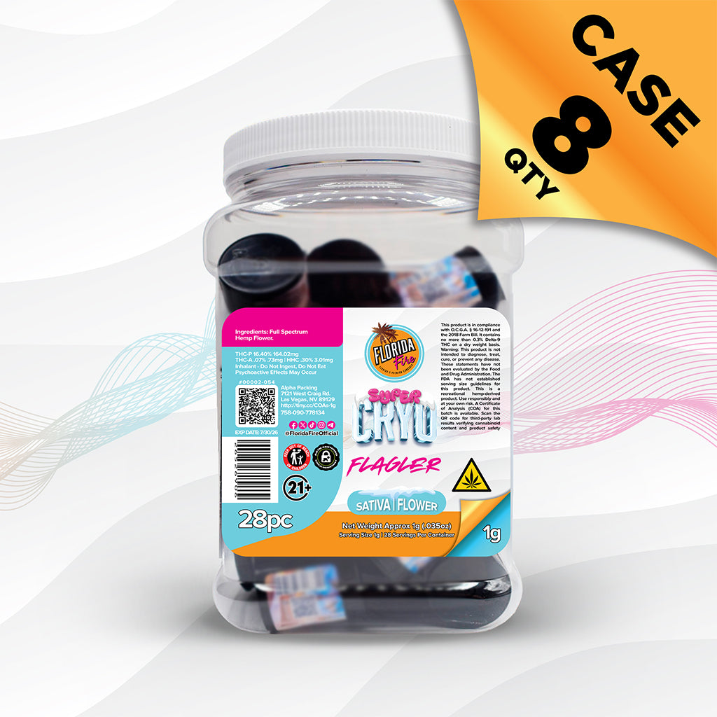 Florida Fire Flower Super CRYO 1g (28 in Jar) [Case of 8]