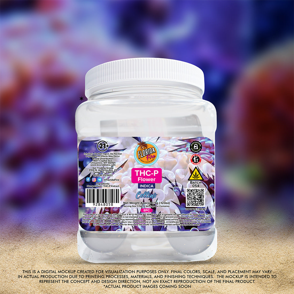 Florida Fire Flower THCP 3.5g (8 in Jar) [Case of 8]