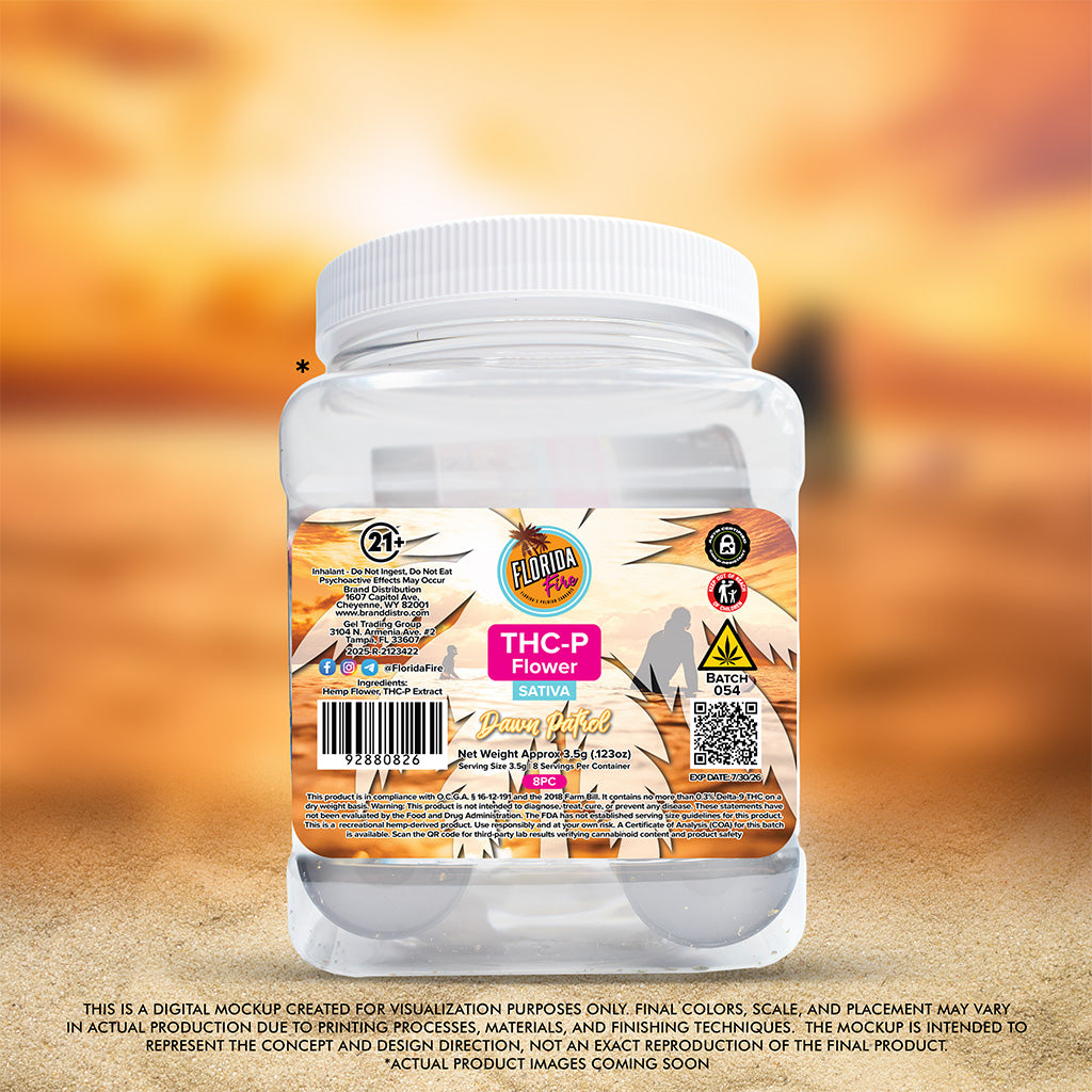Florida Fire Flower THCP 3.5g (8 in Jar) [Case of 8]