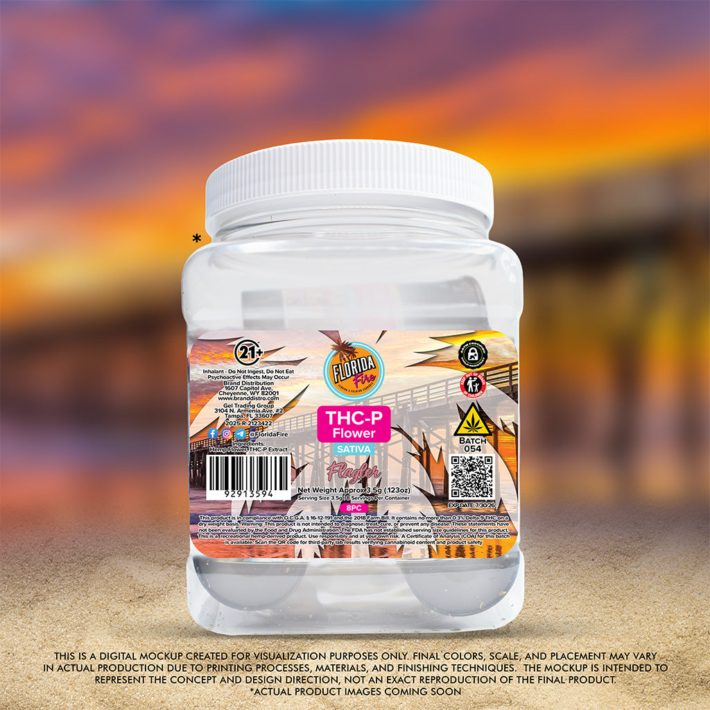 Florida Fire Flower THCP 3.5g (8 in Jar) [Case of 8]