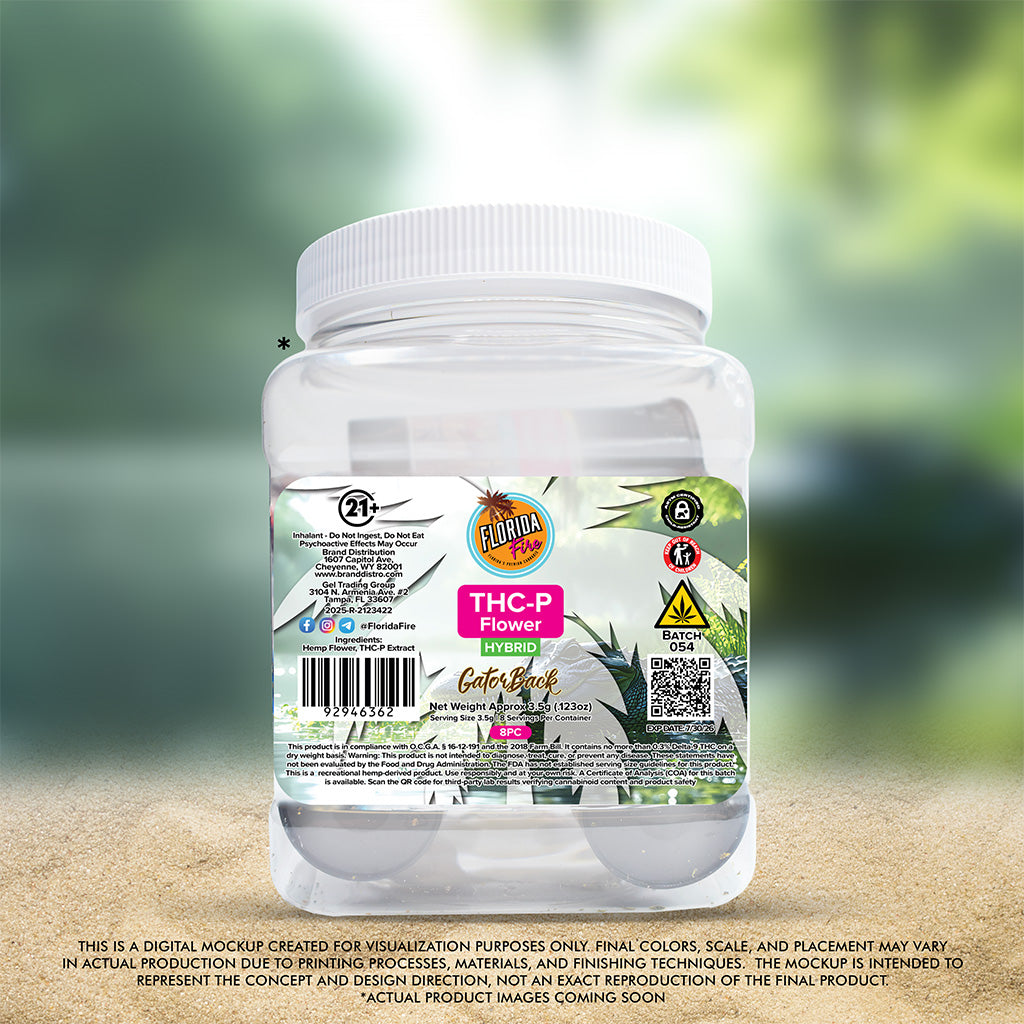 Florida Fire Flower THCP 3.5g (8 in Jar) [Case of 8]