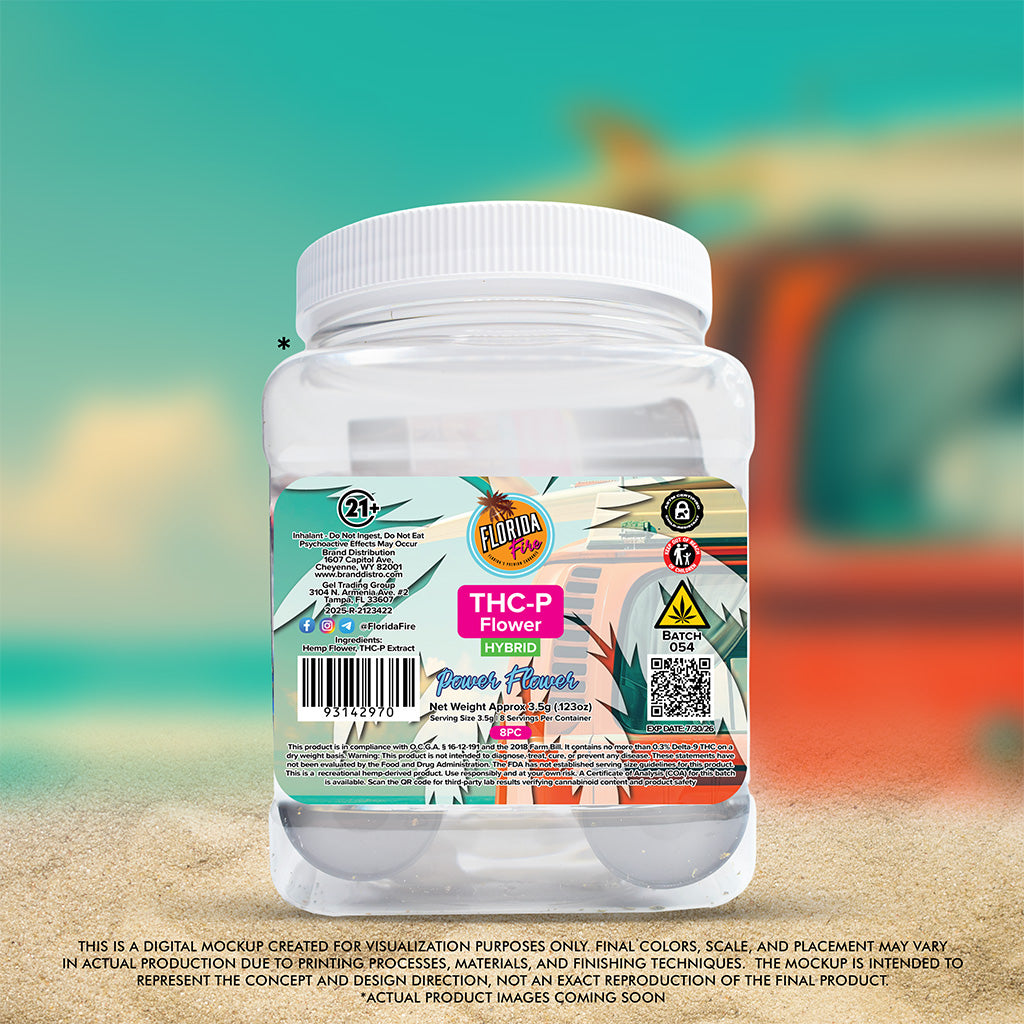 Florida Fire Flower THCP 3.5g (8 in Jar) [Case of 8]