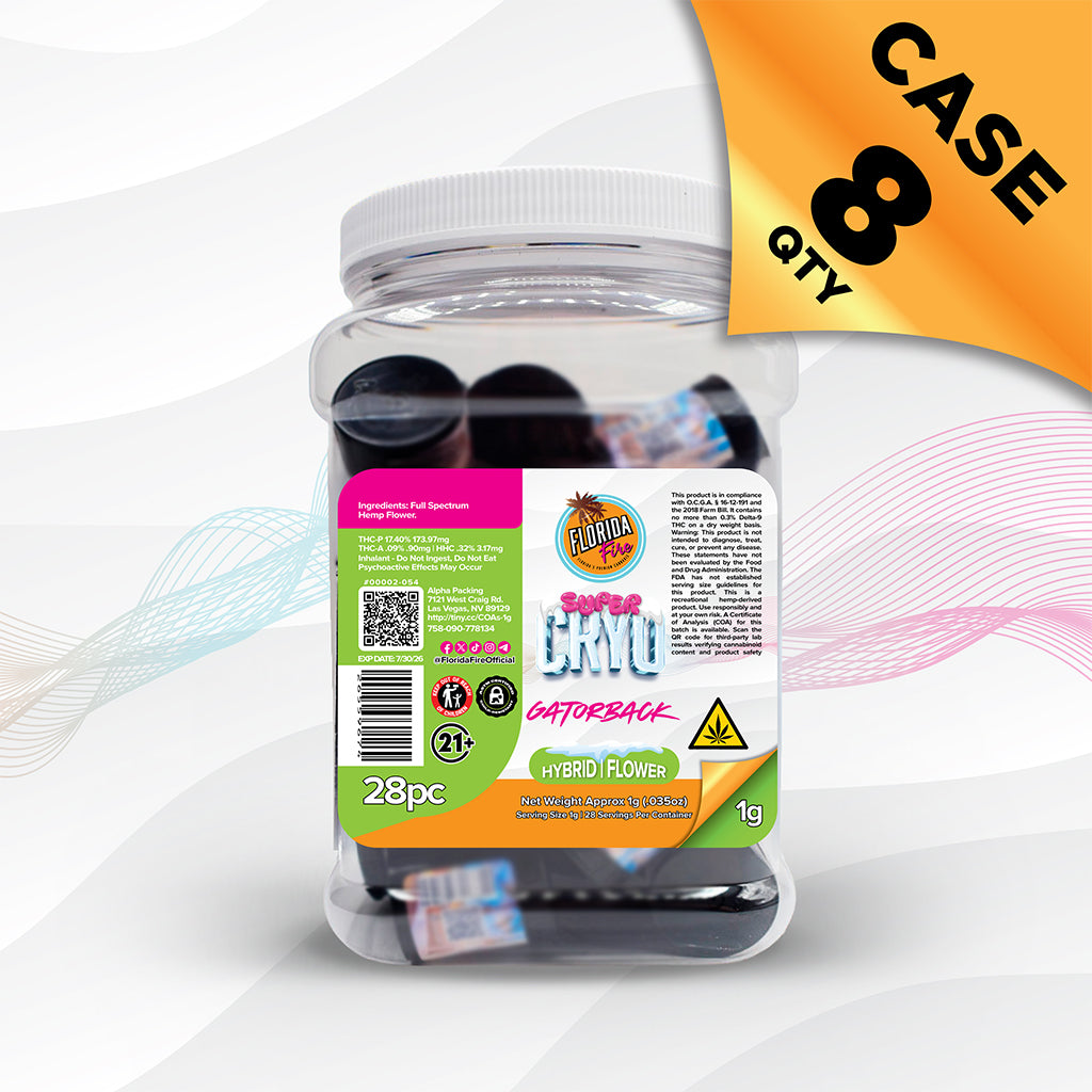 Florida Fire Flower Super CRYO 1g (28 in Jar) [Case of 8]