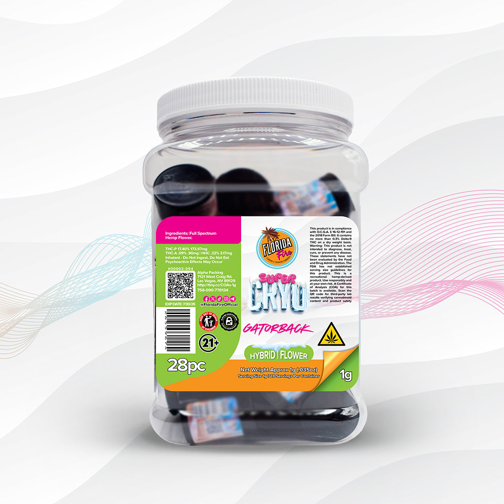 Florida Fire Flower Super CRYO 1g (28 in Jar)