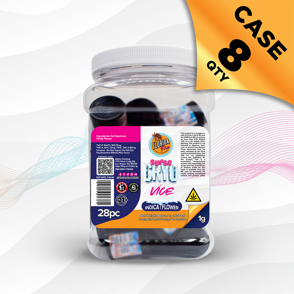 Florida Fire Flower Super CRYO 1g (28 in Jar) [Case of 8]